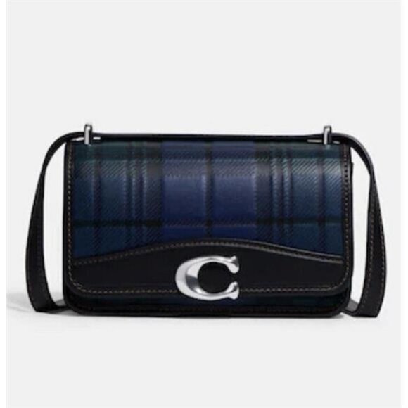Coach Handbags - Coach Bandit Plaid-Print Leather Crossbody Bag